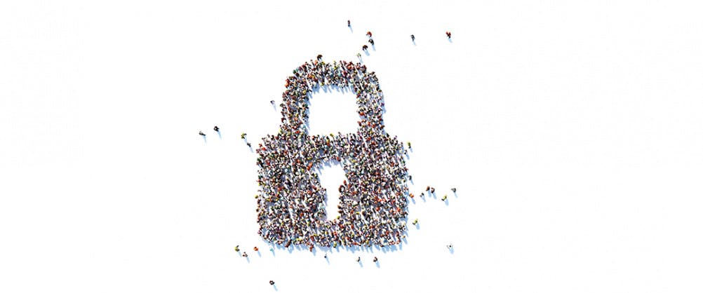 Illustration of lock for The Lawyer article Risk management: ‘suppliers, firms and clients must collaborate’