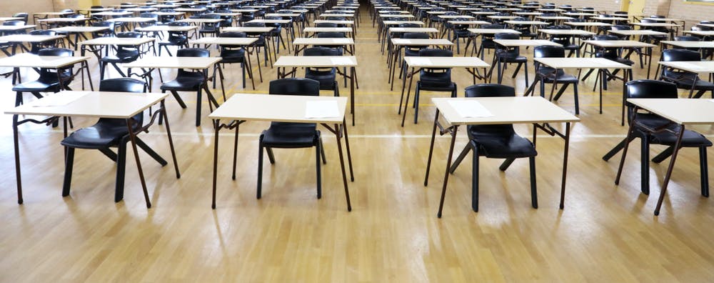 exam desks