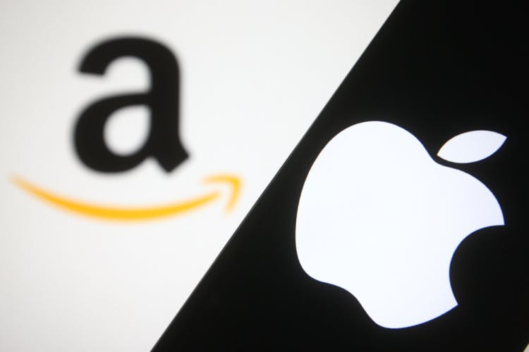 Apple and Amazon logo