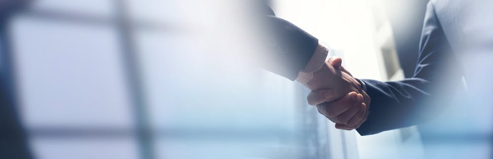Deal handshake